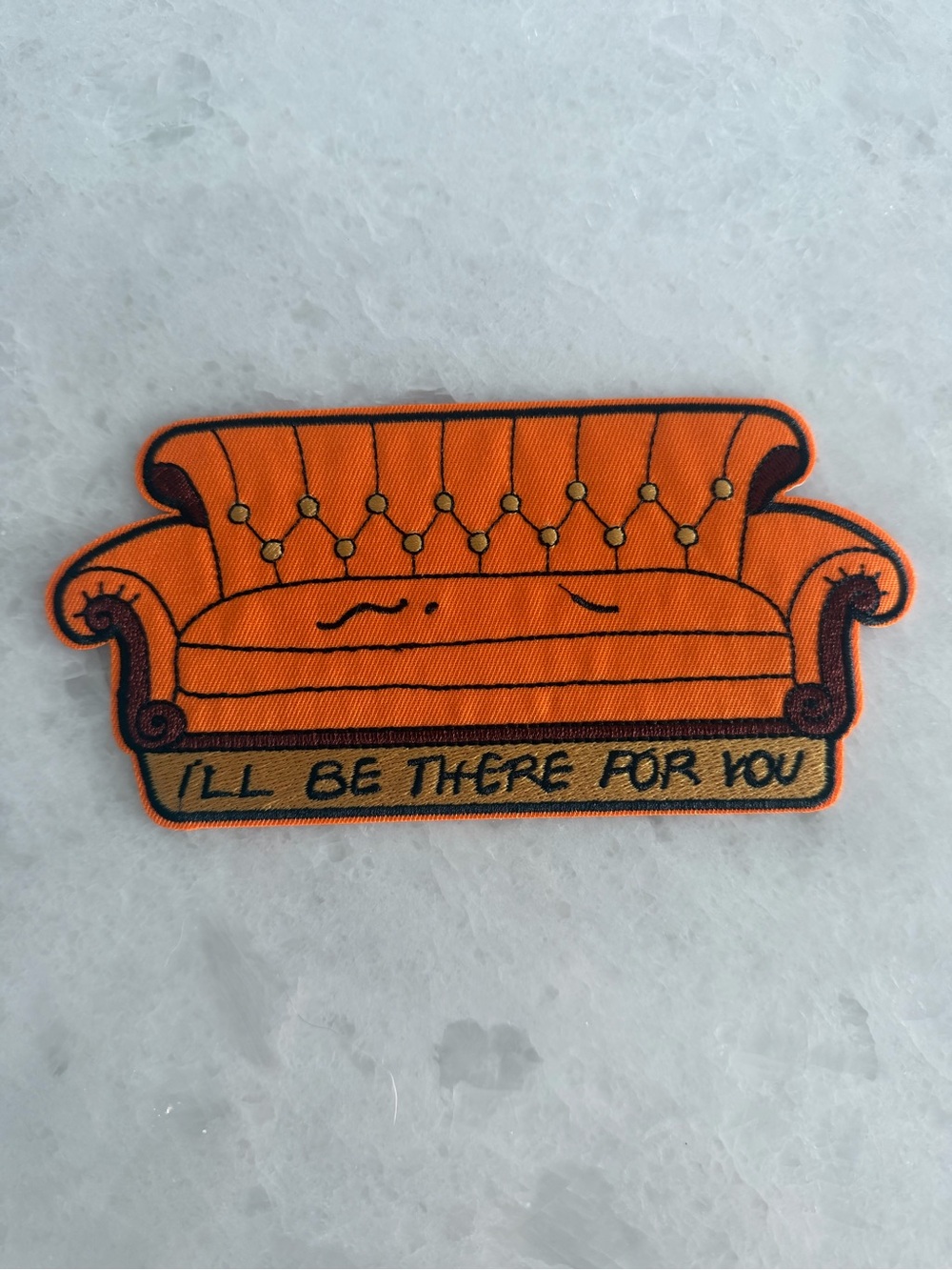 Orange Couch Patch "I'll Be There For You"